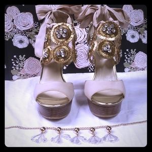 Gold Platform Heel